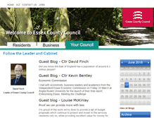 Tablet Screenshot of followtheleader.essexcc.gov.uk